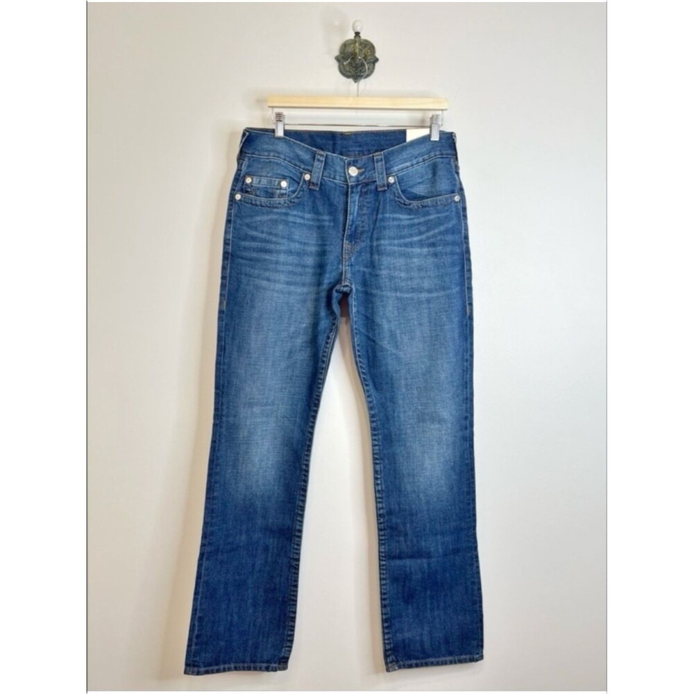 True Religion Straight Fit Jeans 101250 Ultra Indigo Menβs Size 33 x 34 NWT